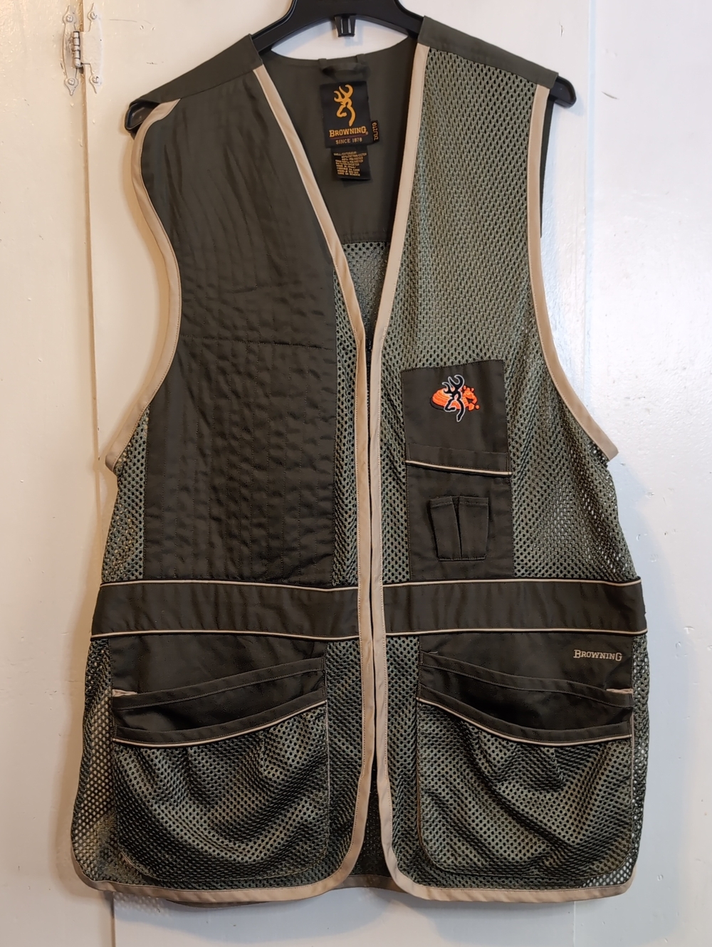 Browning Deluxe Mesh Skeet Shooting Vest 'Sage' mens XXL